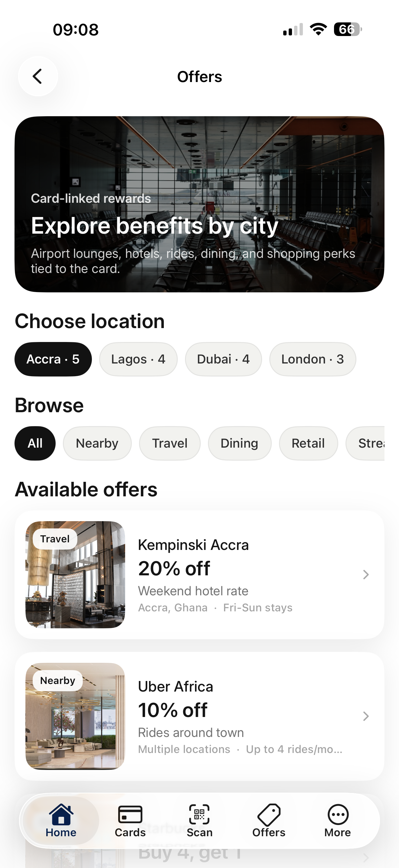 Beeze Offers screen